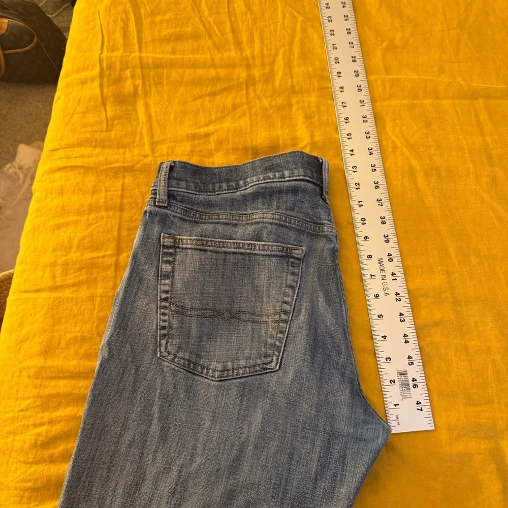 Lucky Brand Men's 36x32 Straight Leg Blue‎ Wash Denim Jeans light wash